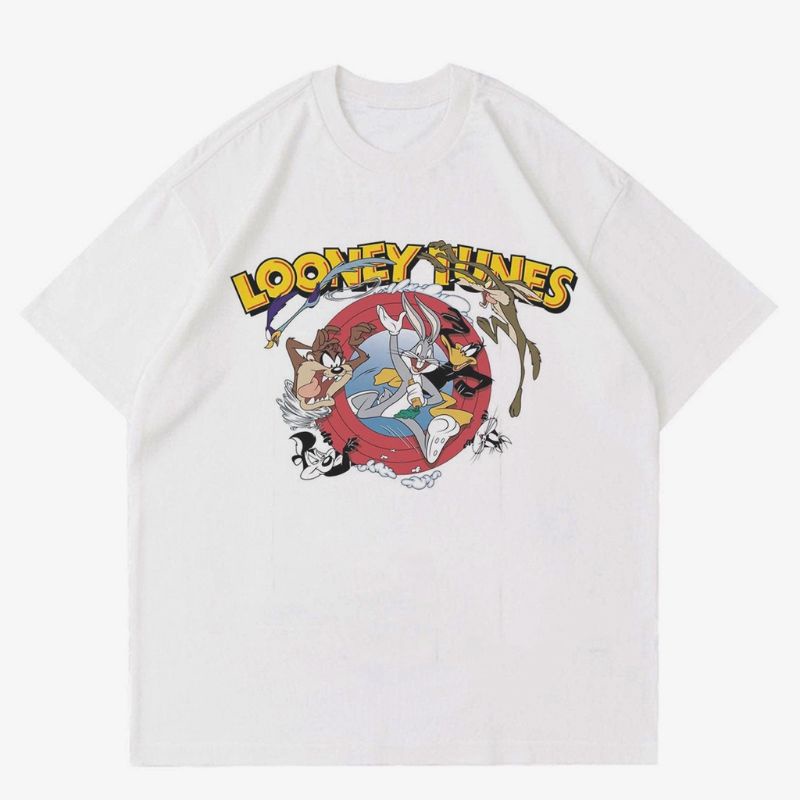 KAOS VINTAGE LOONEY TUNES | T-SHIRT CARTOON 90's WARNER BROS | BAJU PUTIH KARTUN OVERSIZE