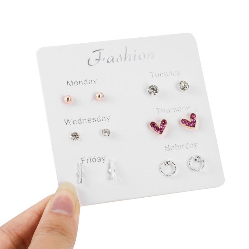 Set Anting Tusuk Simple Kreatif Gaya Korea untuk Wanita