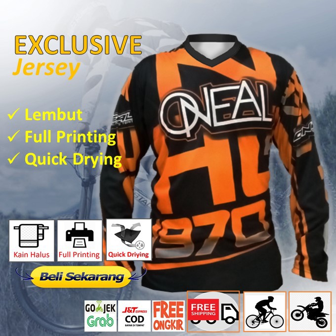  Baju  Jersey Sepeda Gunung  MTB Downhill Kaos Jersy Sepeda 