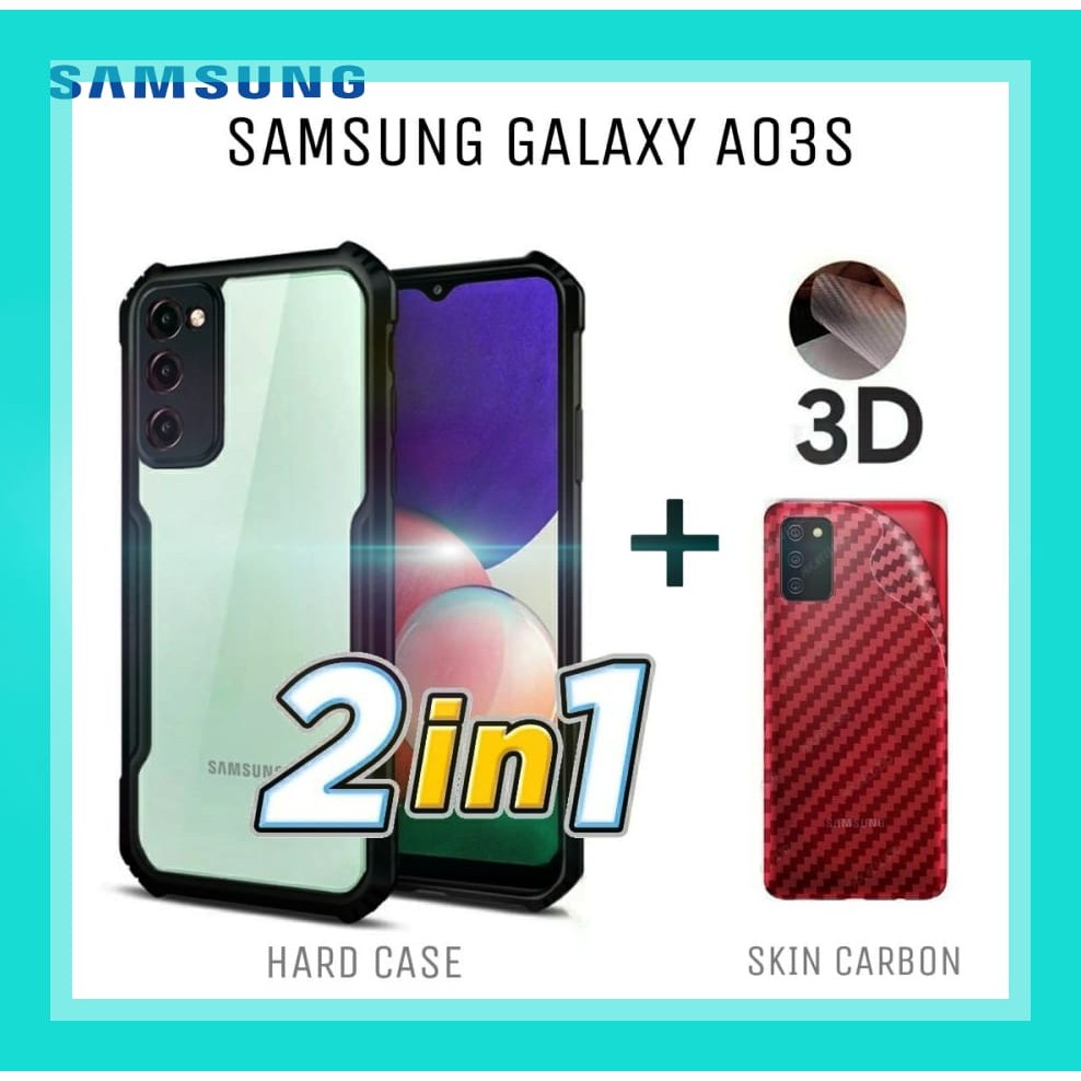 Case Samsung A03s / Galaxy A03s Vision Case Shockproof Armor Tahan Benturan / Case Samsung Galaxy A0