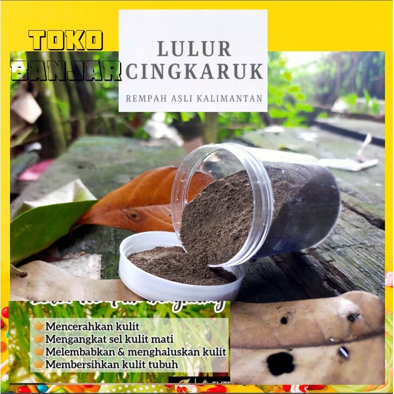 Lulur cingkaruk rempah hitam banjar 40gram termurah / Lulur homemade /scrub