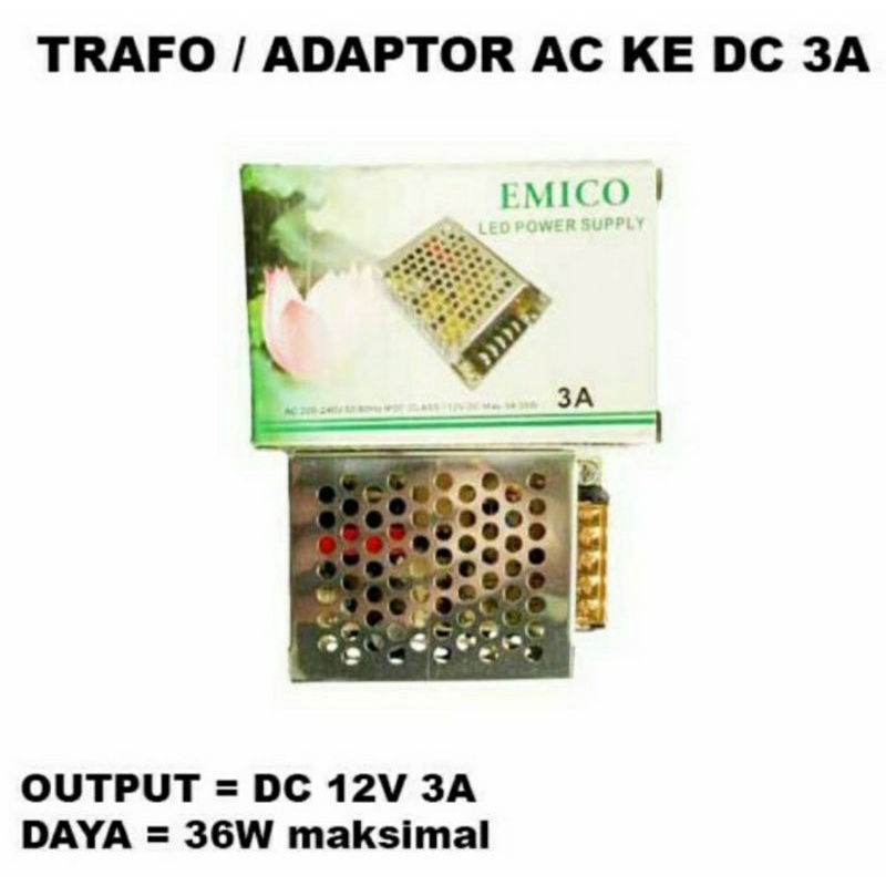 Power supply adaptor switching trafo LED strip12v 3A PSU