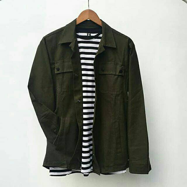 jaket canvas trucker