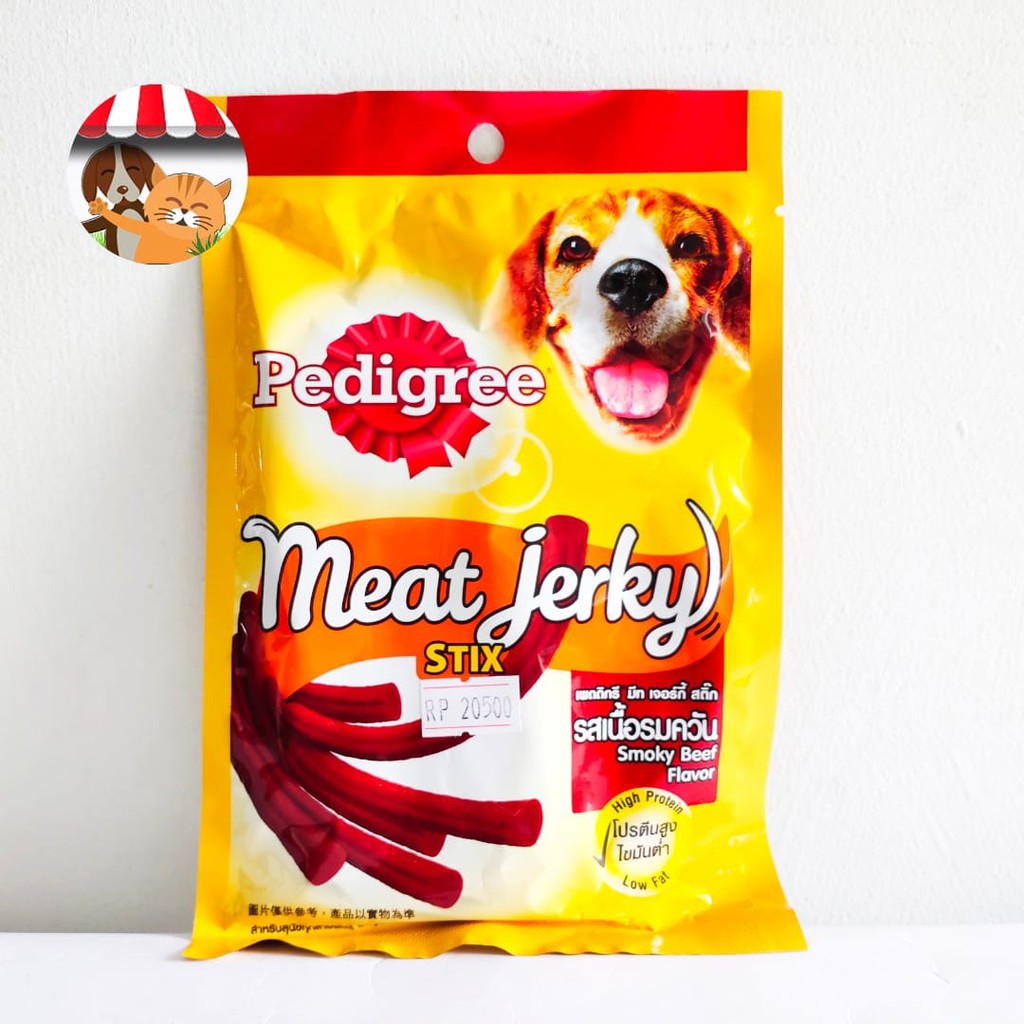 Pedigree Meat Jerky Stix 60gr - Snack Anjing High Protein Low Fat