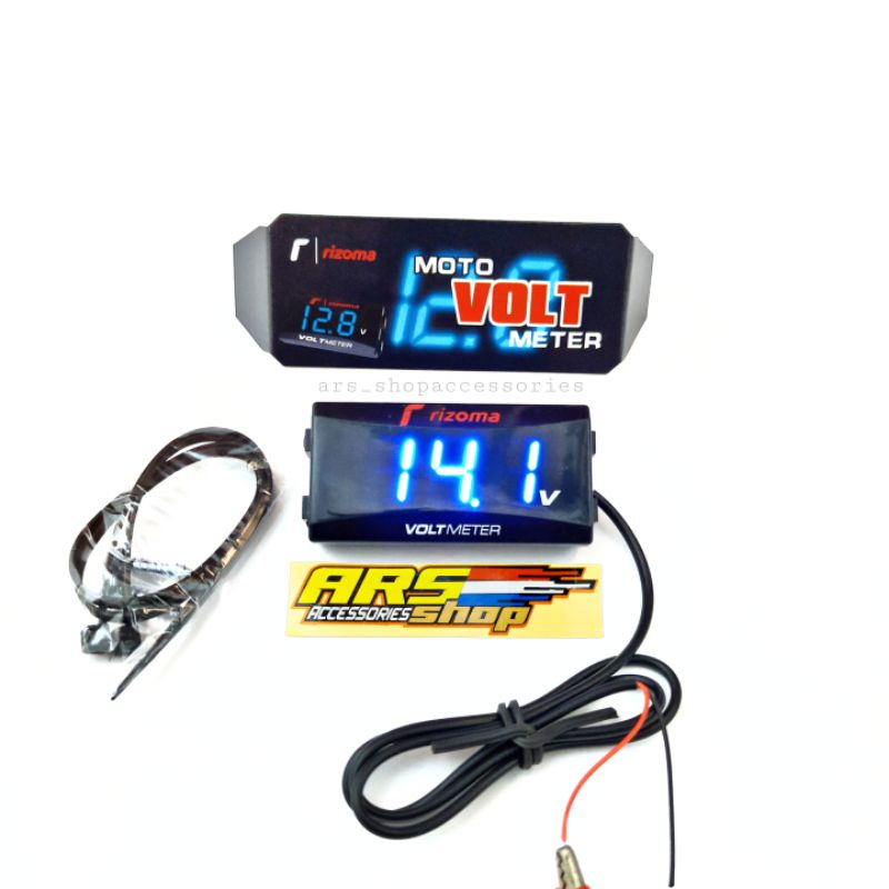 voltmeter aki universal motor/mobil volt meter aki voltmeter motor mobil pengukur tegangan aki