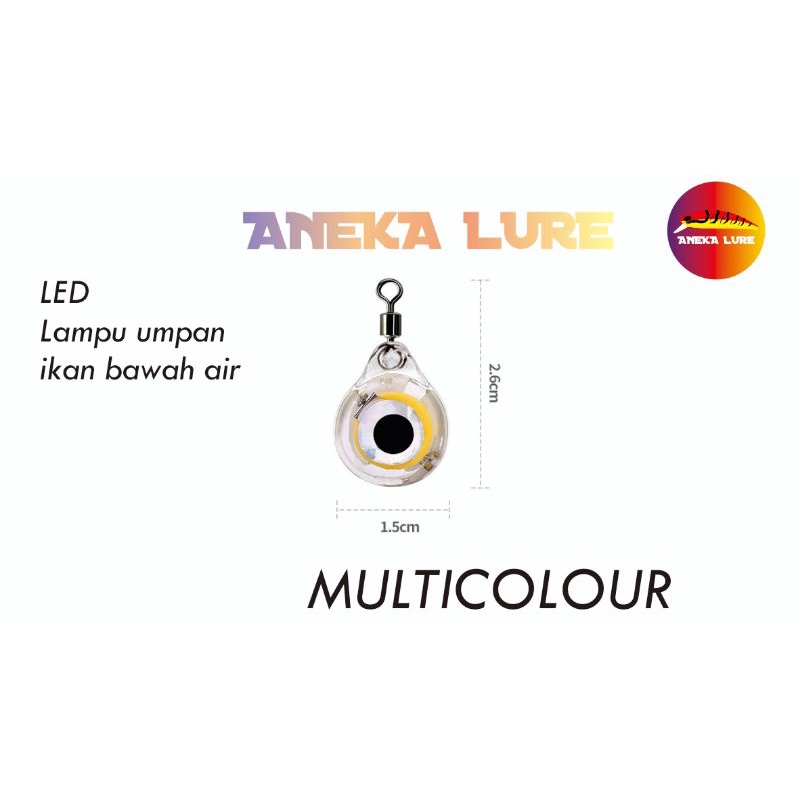 mata ikan LED (multicolour) umpan pancing jigging