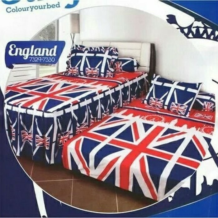 SPREI CALIFORNIA DUO ENGLAND SINGLE 120 No.3 SEPRAI BENDERA INGGRIS UK