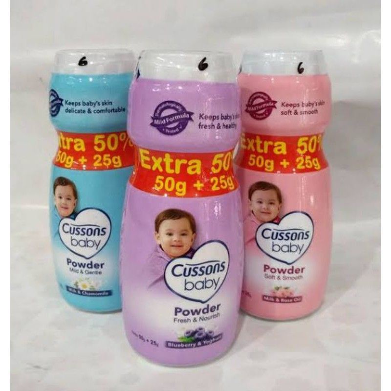 Bedak Cusson Baby 50+25g