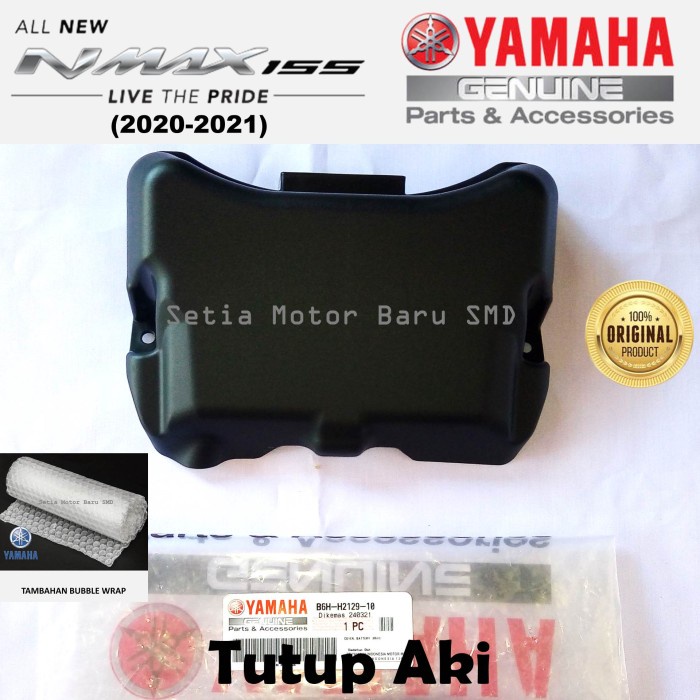 Cover Tutup Aki Motor Yamaha All New Nmax N Max 2020-2022 Asli Parts Original