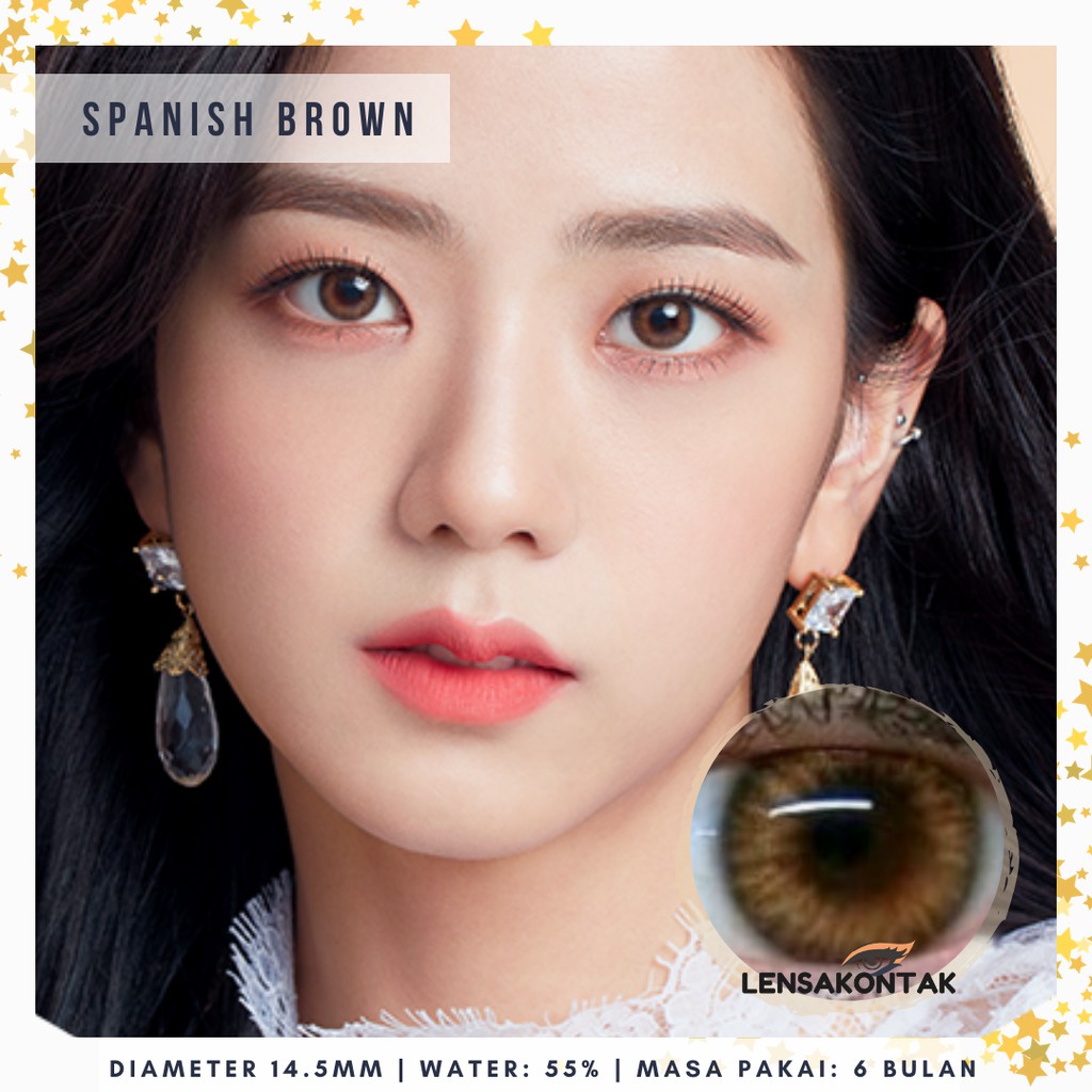 (CUCI GUDANG) Softlens Lollipop lens Spanish blackpink brown - coklat