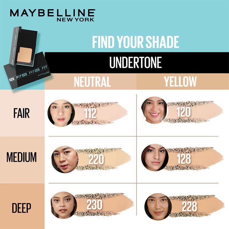 MAYBELLINE NEW YORK FIT ME POWDER FOUNDATION SPF 44/PA++++ 100%ORIGINAL