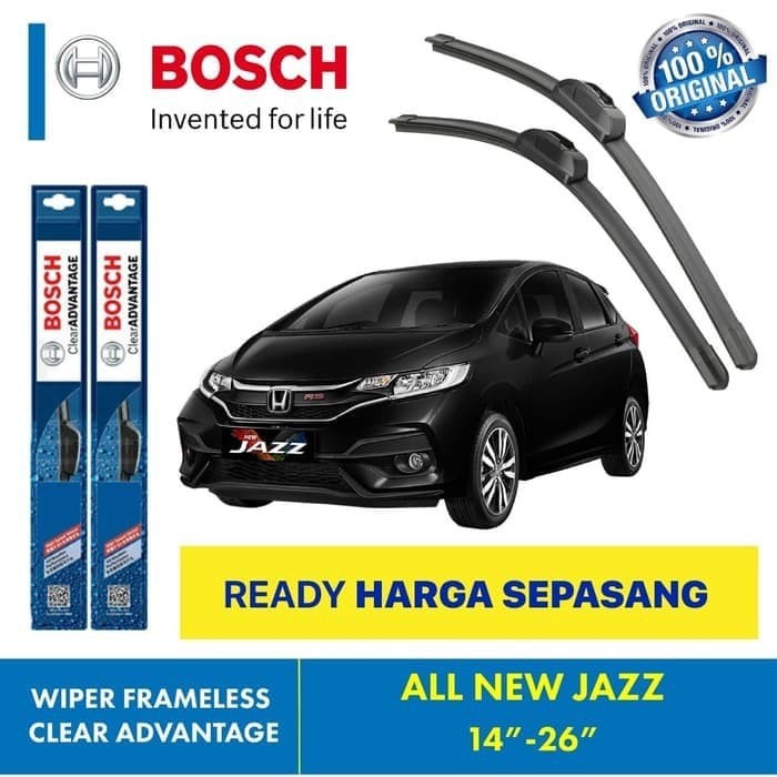 Wiper Blade All New Jazz BOSCH frameless ADVANTAGE 14-26&quot; ORIGINAL