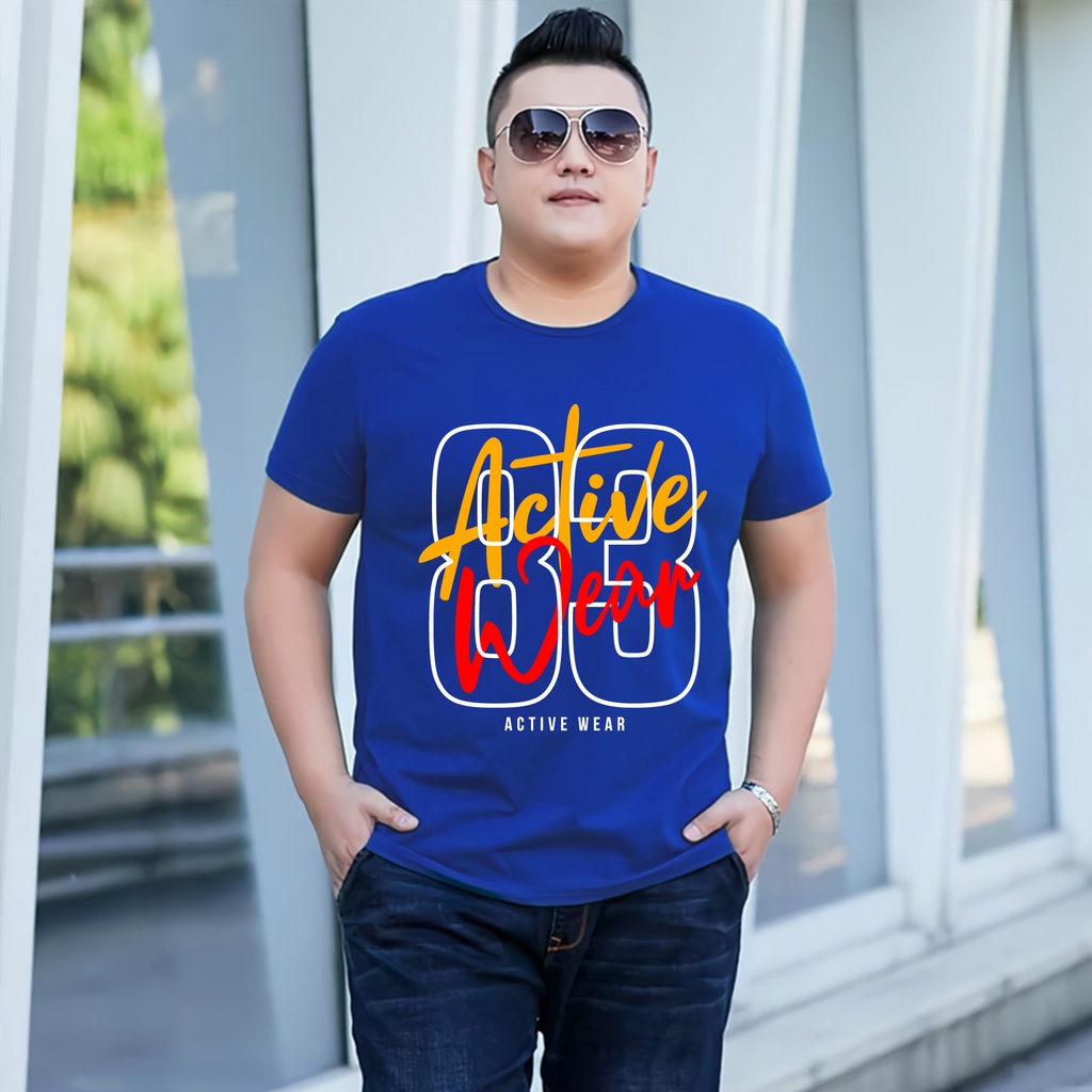 Baju Kaos Pria Jumbo Siap 88 Tshirt Bigsize XL XXL Distro DTF