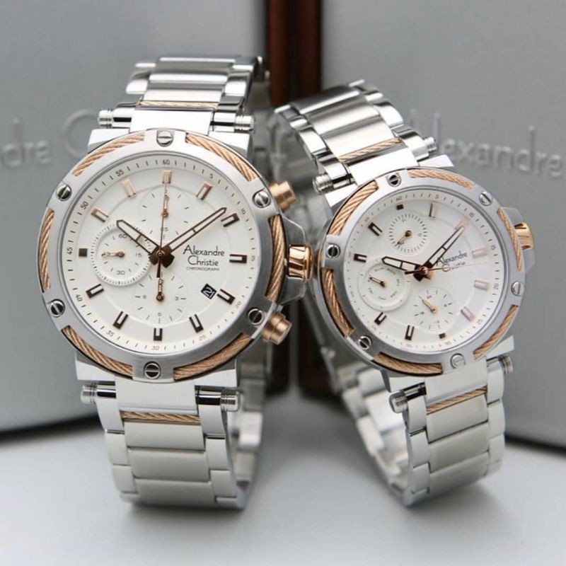 JAM TANGAN ALEXANDRE CHRISTIE COUPLE AC 6561 ORIGINAL