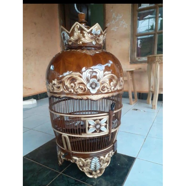 sangkar perkutut ukir klasik