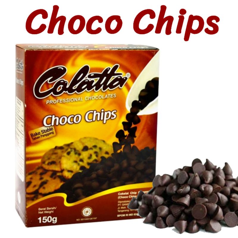 

Choco Chips Colatta 150 gram coklat chips choco chip bahan kue makassar Colata cokelat chip COD