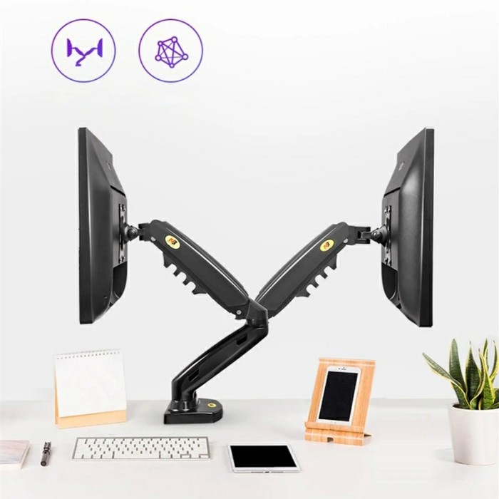 Bracket Monitor bracket dual monitor Bracket monitor 2 led display 27&quot;