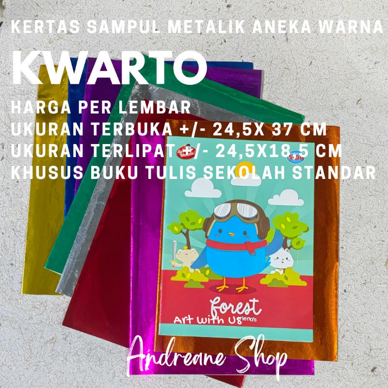 

Kertas Sampul Kwarto A5 METALIK