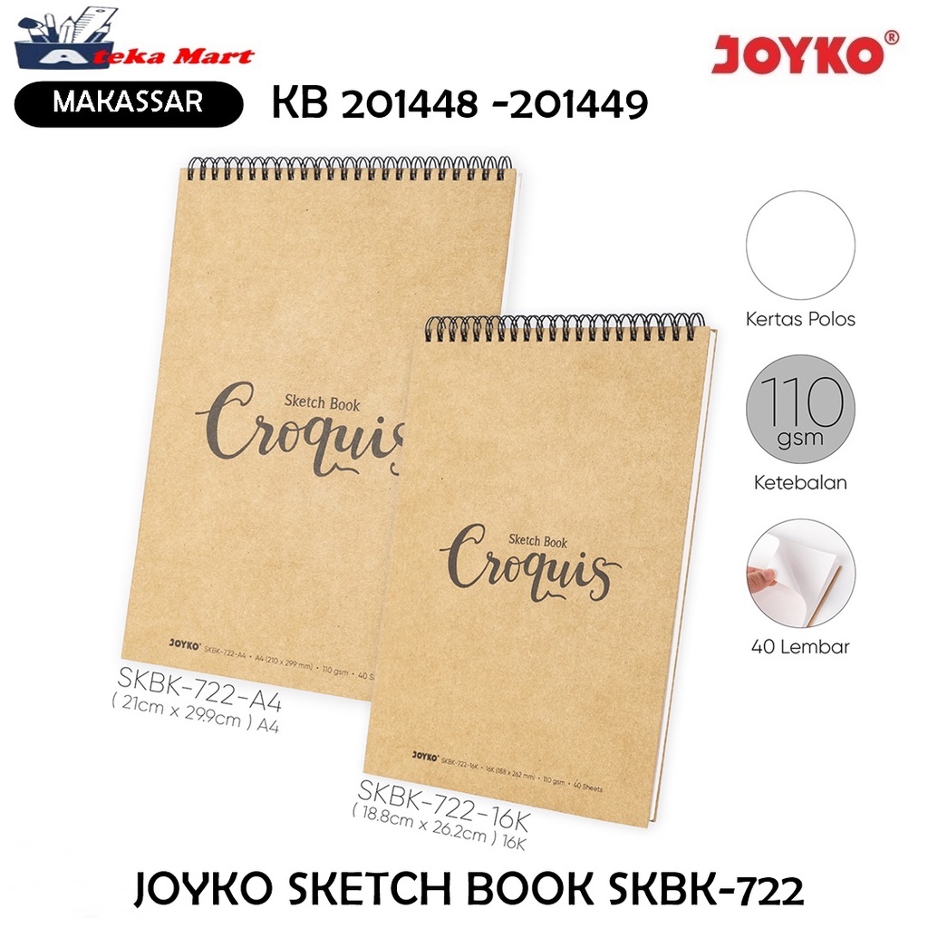 

JOYKO SKETCH BOOK SKBK-722 BUKU GAMBAR