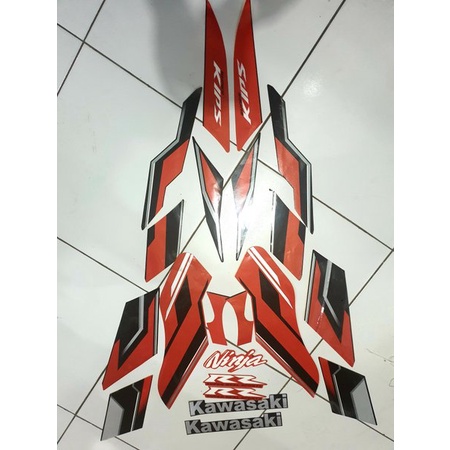 Striping Lis Stiker Kawasaki Ninja 150 RR Se 2015 Orange