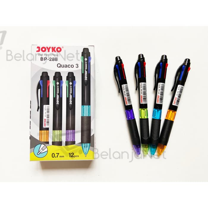 Pen | Pulpen | BallPen Joyko Quaco 3 BP-288 [LUSIN]