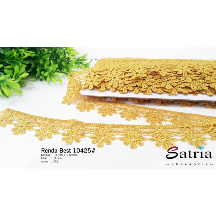 renda lace hbahan renda emas