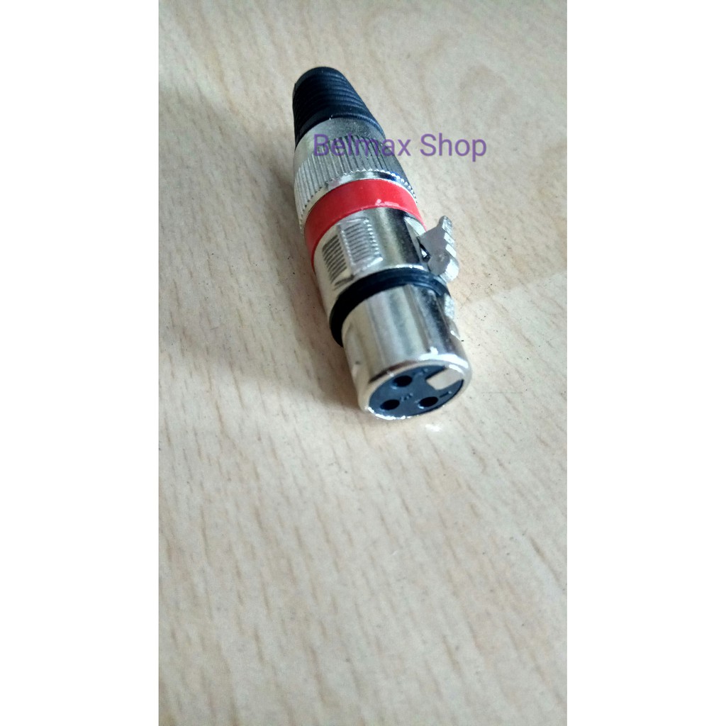 Jek Mic Canon Canun / Jek Mic 3 Lubang / Jek Gagang Mic Female / Jack Mic Canon Canare 3 Pin