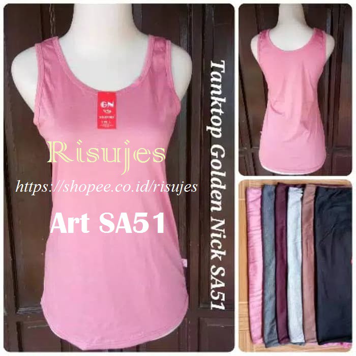 Tank Top Wanita Golden Nick SA 50 , SA 51 &amp; AT 48 / Singlet TankTop Cewek Perempuan SA51, SA50, AT48