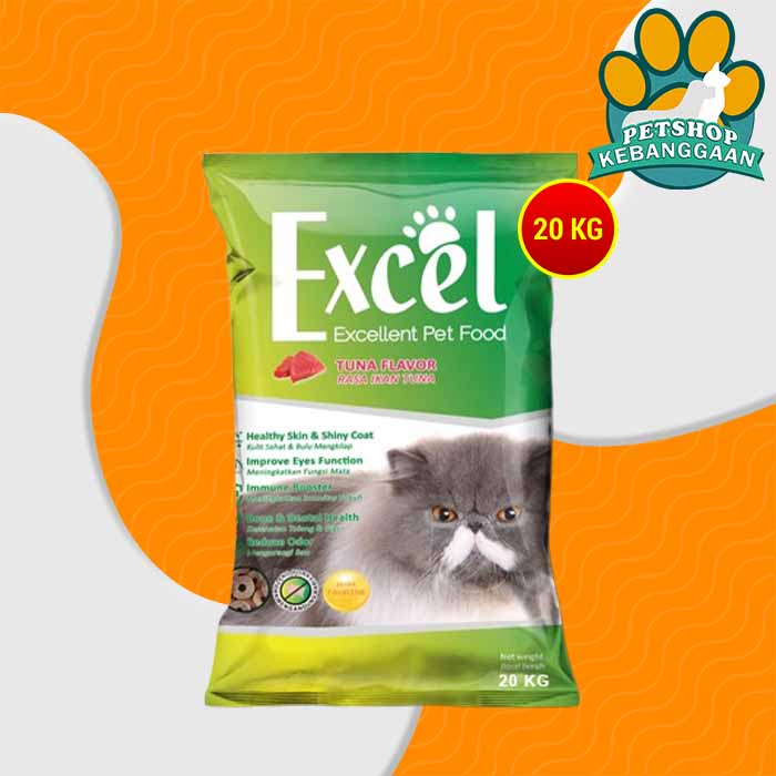 Makanan Kucing Excel Cat Tuna 20kg Ikan Donat