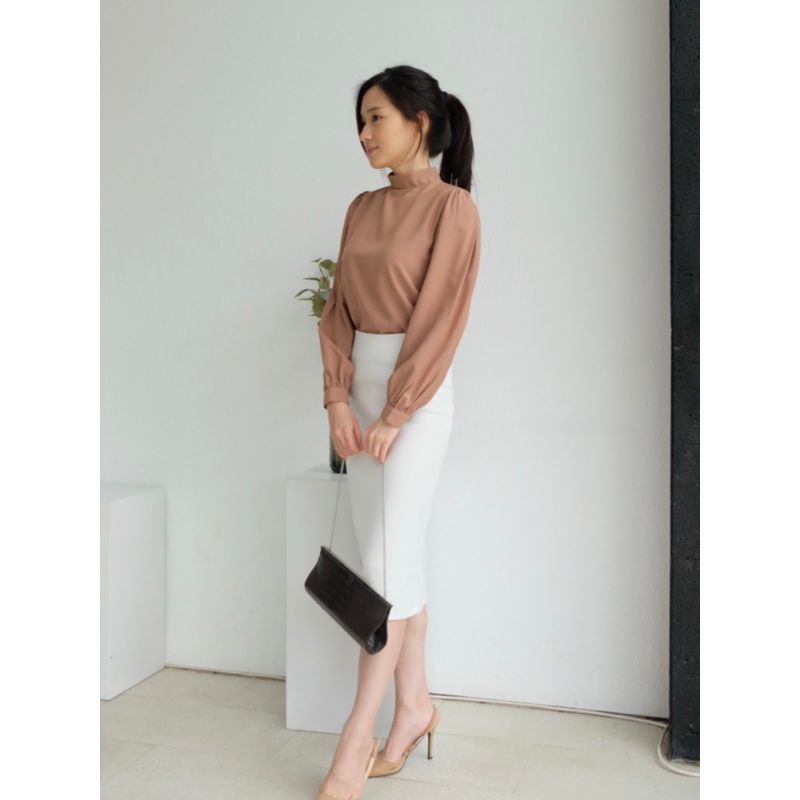 Midi Skirt Office span lost ban Korean Style