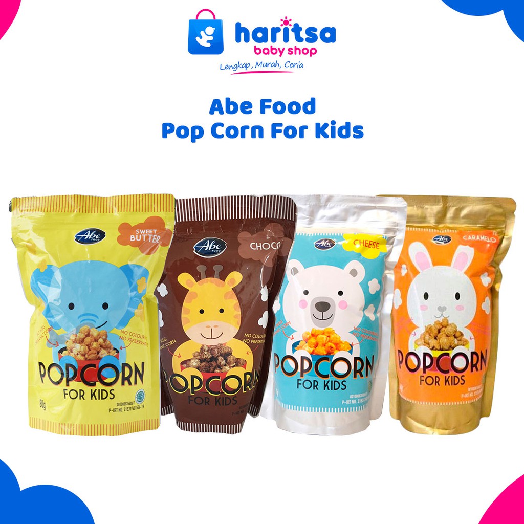 Abe Popcorn For Kids Snack Bayi &amp; Snack Anak 80gr No Msg