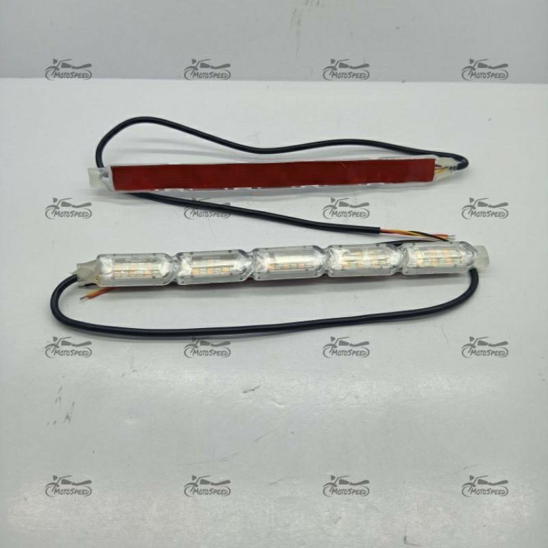 Lampu Led DRL Running 2warna 15cm 30cm- Drl Alis Kristal 15cm Senja Plus Sein Running 2 Warna