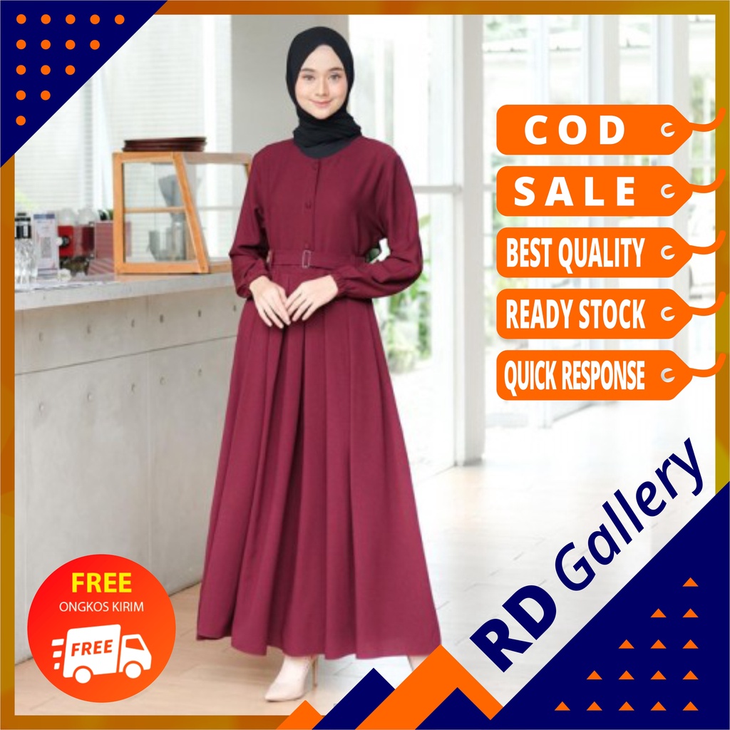 COD - ANJANI DRESS / SETELAN BAJU GAMIS REMAJA WANITA MUSLIMAH
