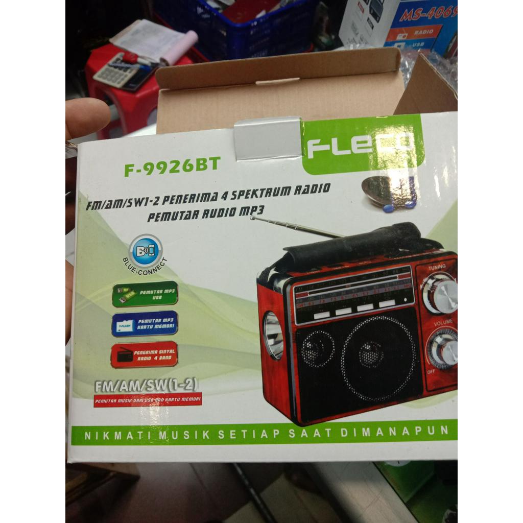 Terbaru Radio Fleco F-9926BT - Radio Jadul Portable Mini Fleco F 9926BT - Bisa COD