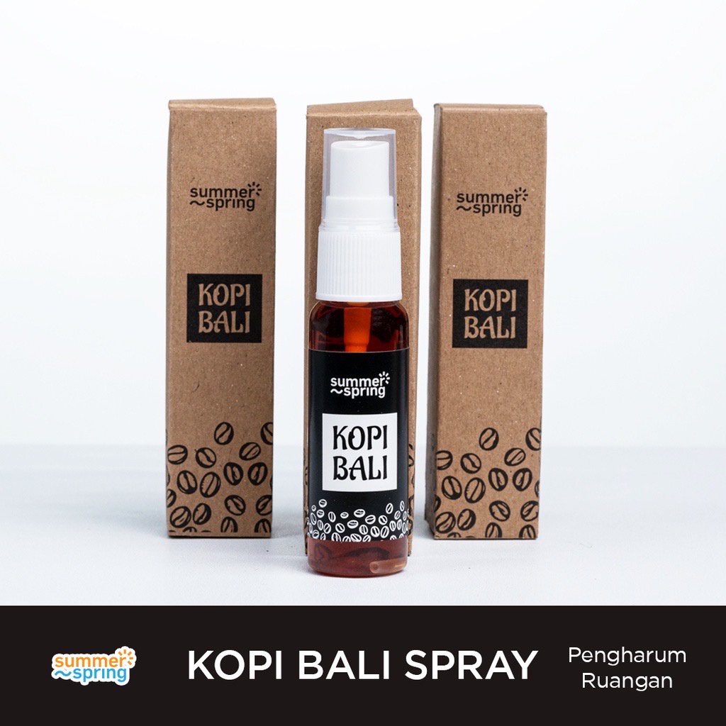 Pengharum Ruangan/Mobil Kopi Bali Spray Summerspring Original | Pengharum Parfum Ruangan/Kamar/Kamar