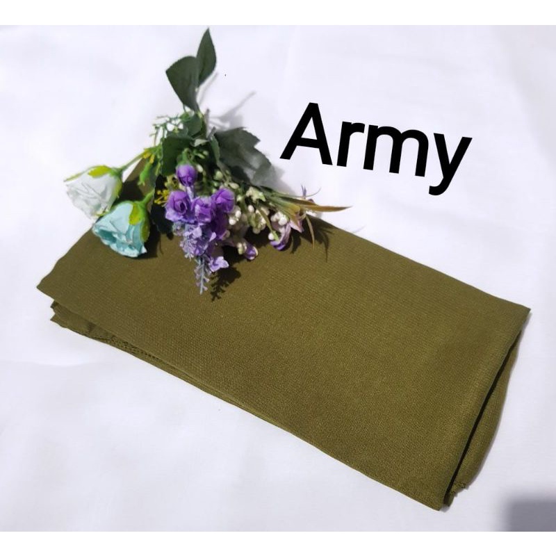 part1 BELLA SQUARE pollycotton premium-Army
