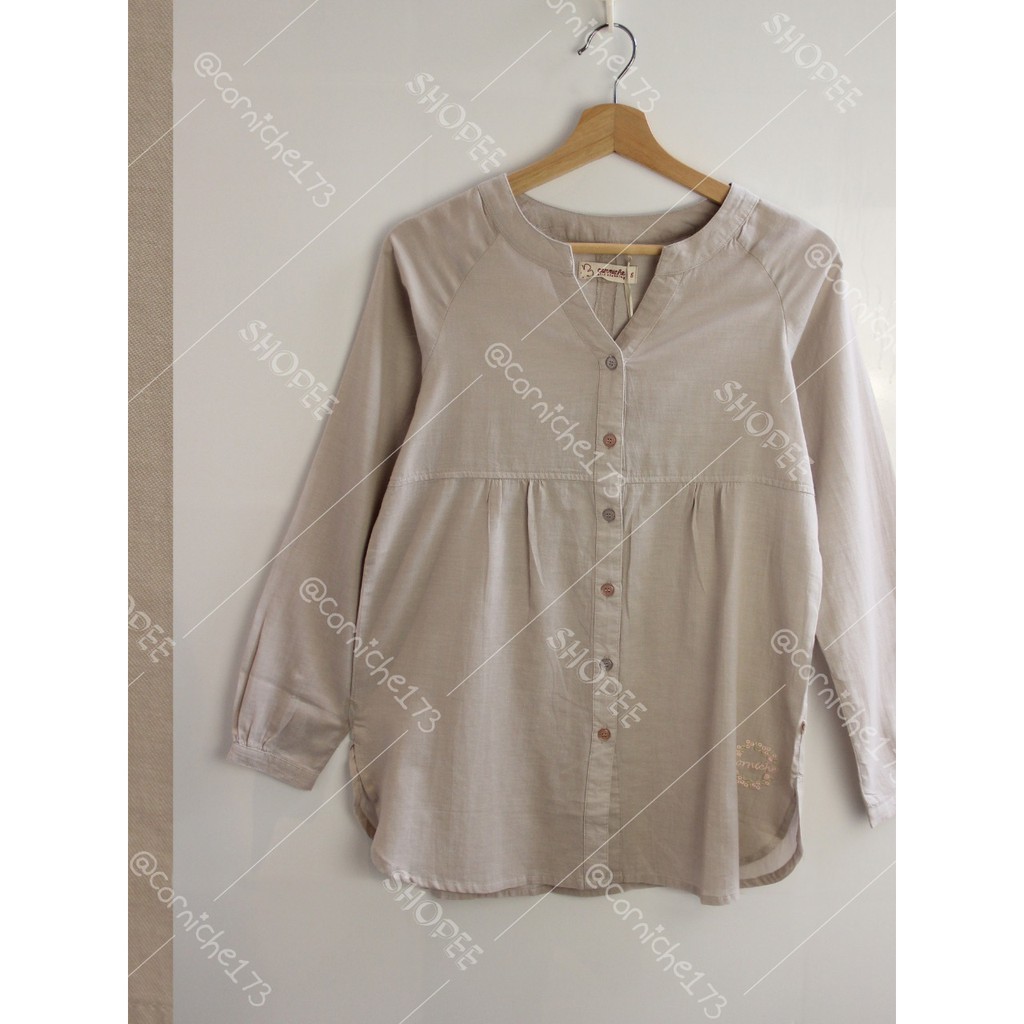Corniche Vena Blouse Cream - TB231136