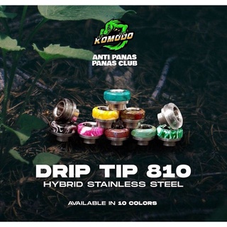 DRIPTIP 810 HYBRID STAINLESS STEEL KOMODO 24MM WARNA WARNI