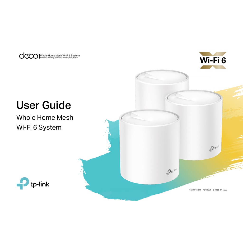 TP-LINK Deco X20 - AX1800 Whole Home Mesh Wi-Fi 6 System