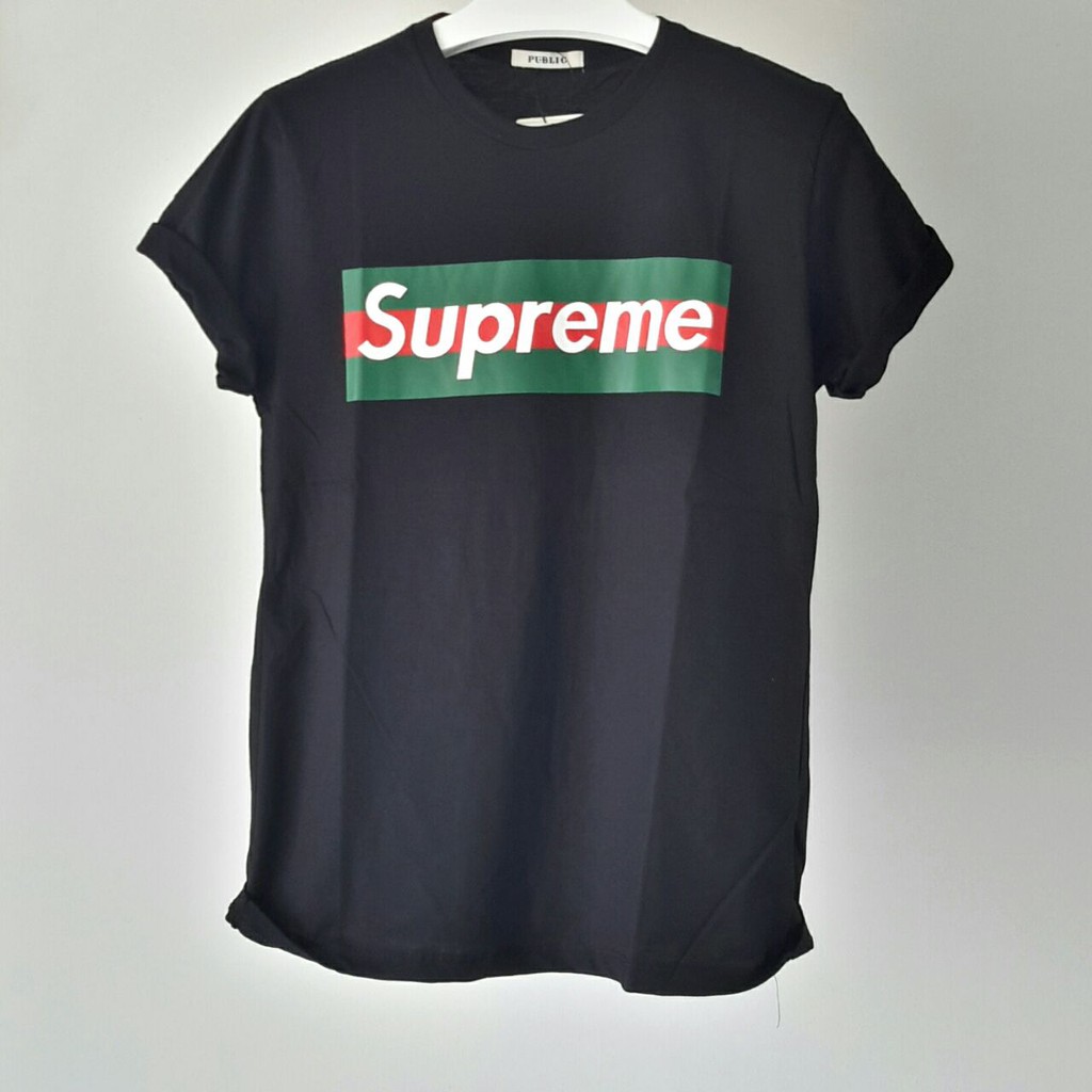 050 Kaos tshirt baju tumblr tee unisex cowok cewek  Supreme Gucci / 2 warna