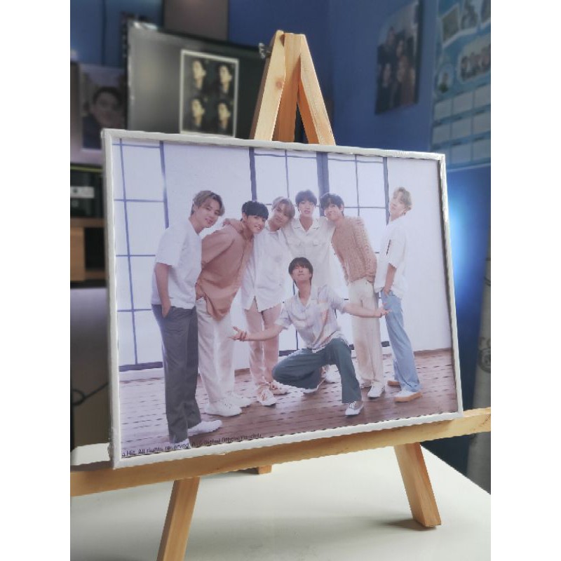 CUSTOM CETAK FOTO BINGKAI BLOK BTS EXO KPOP DRAKOR
