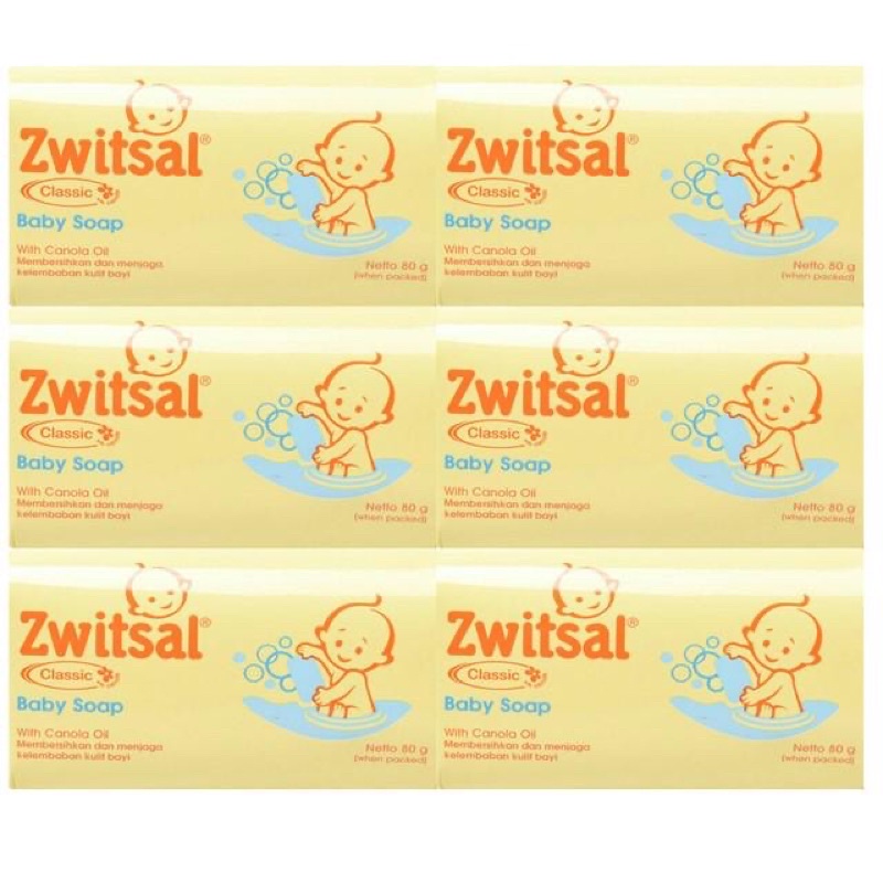 Zwitsal Baby Sabun Batang Classic 80gr Multi Pack