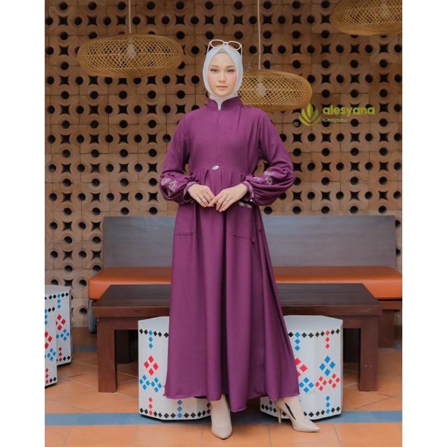 Gamis Lucu Gamis Pesta Gamis Remaja Original Alesyana Hijab Terbaru