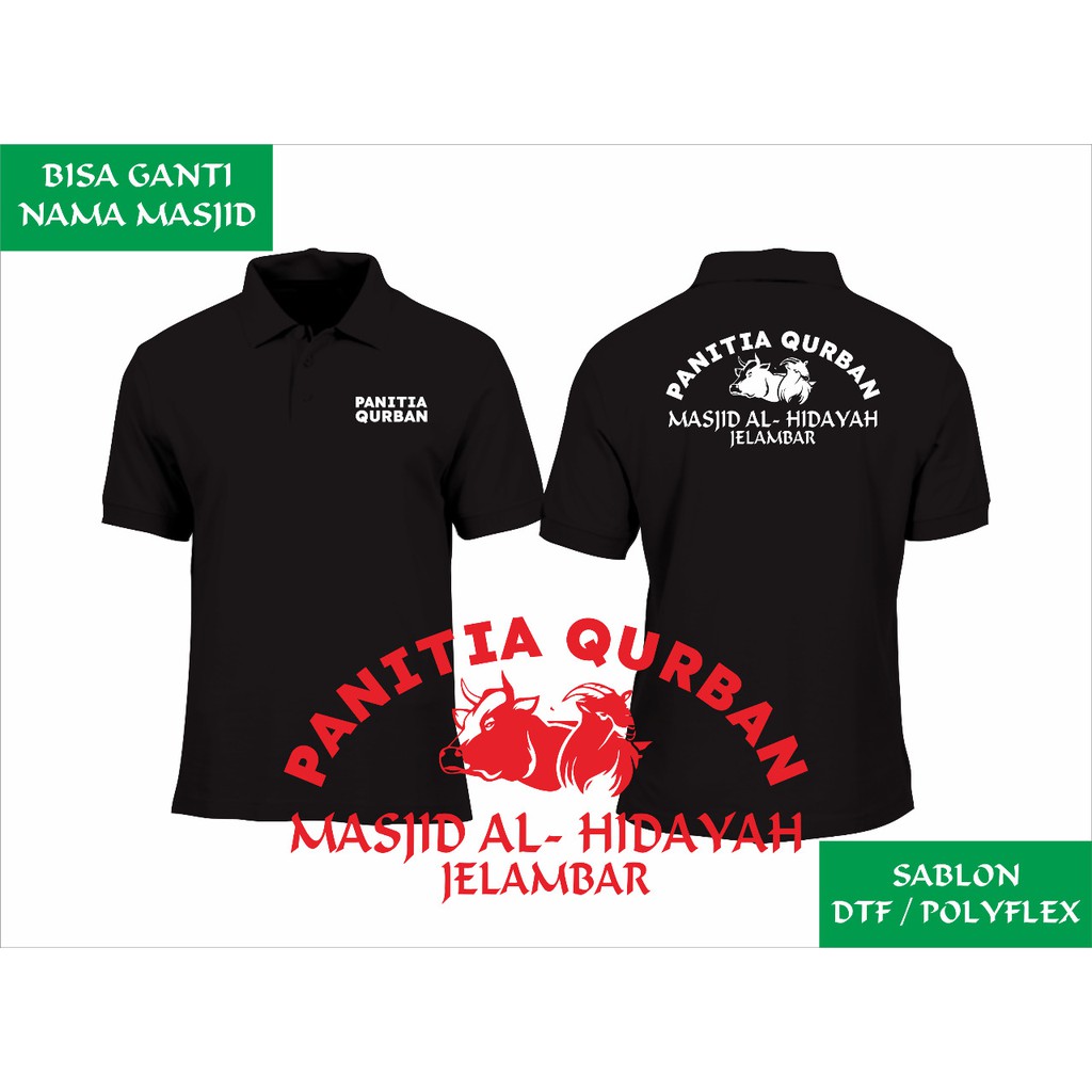 POLO PANITIA QURBAN - BAJU KERAH QURBAN - KURBAN