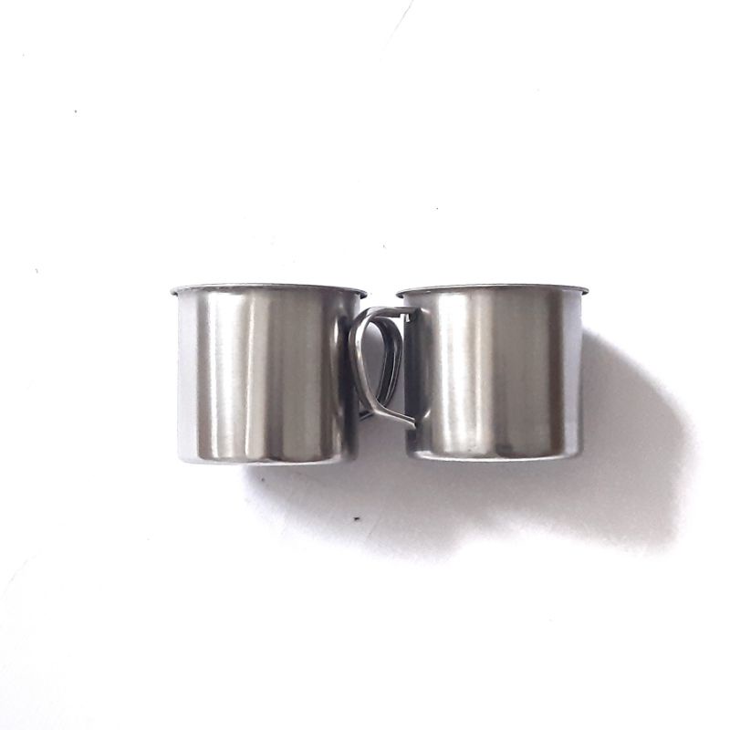 Mug Cangkir Gelas Kopi Teh Stainless Diameter 7 cm