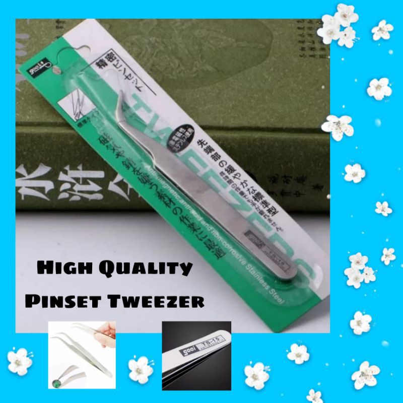 Pinset Capitan Tweezers Jepitan Benda Kecil Art N Craft Capit Manik Biji Diamond ElektroChip