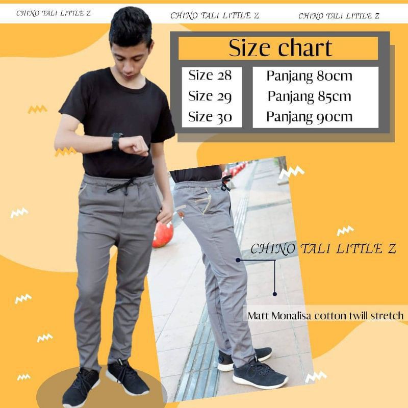 Chino junior premium  6-15 th celana panjang anak little Z