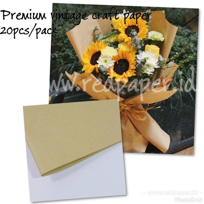 

Vintage craft paper/wrapping paper/kertas kado/kertas bunga buket