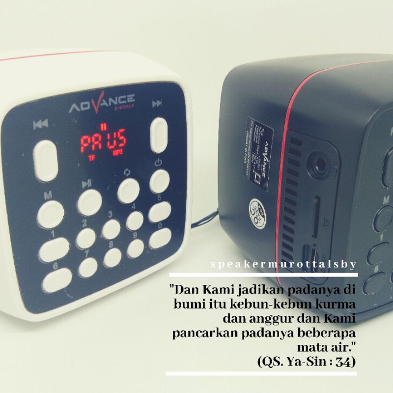 SPEAKER MUROTTAL AL-QURAN ADVANCE MINI BLUETOOTH