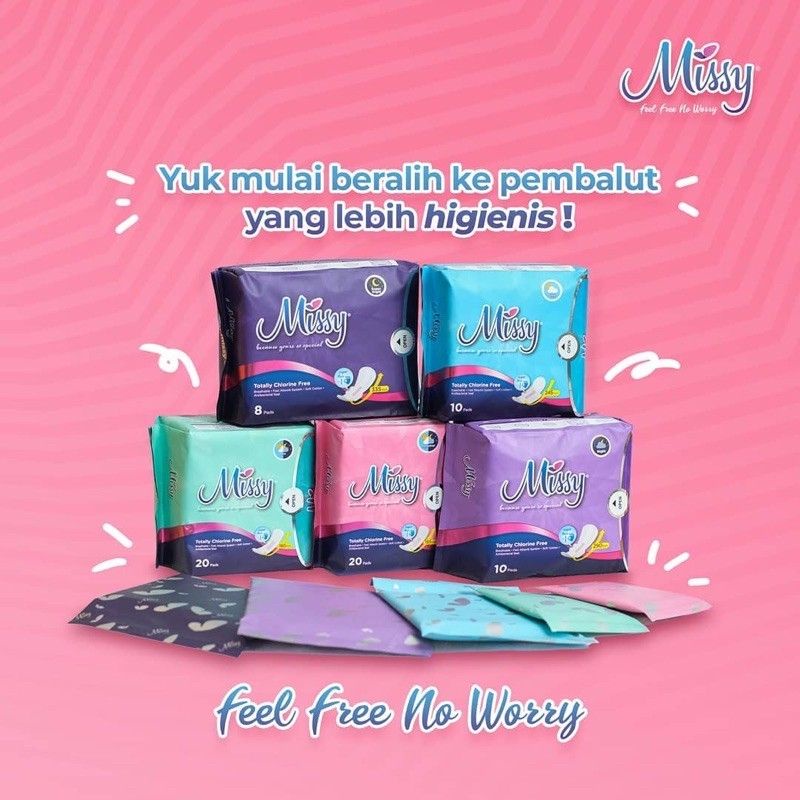 Missy Pembalut Wanita/Pembalut Missy Pantyliner